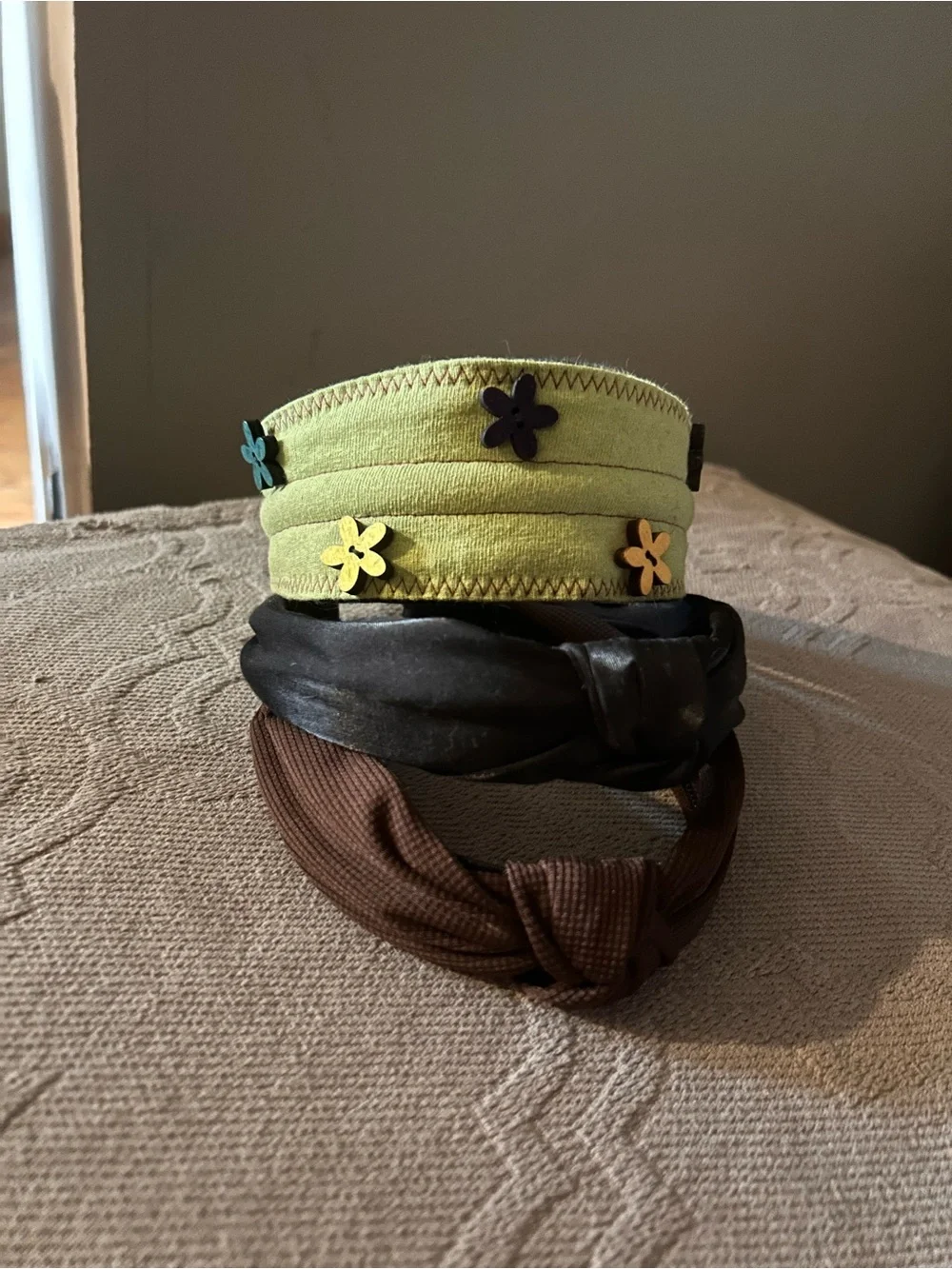 Headband Bundle - Black/Brown/Green Floral